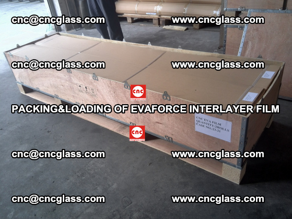 PACKING&LOADING OF EVAFORCE INTERLAYER FILM for safety laminated glass (10)