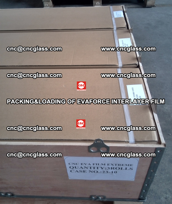 PACKING&LOADING OF EVAFORCE INTERLAYER FILM for safety laminated glass (12)
