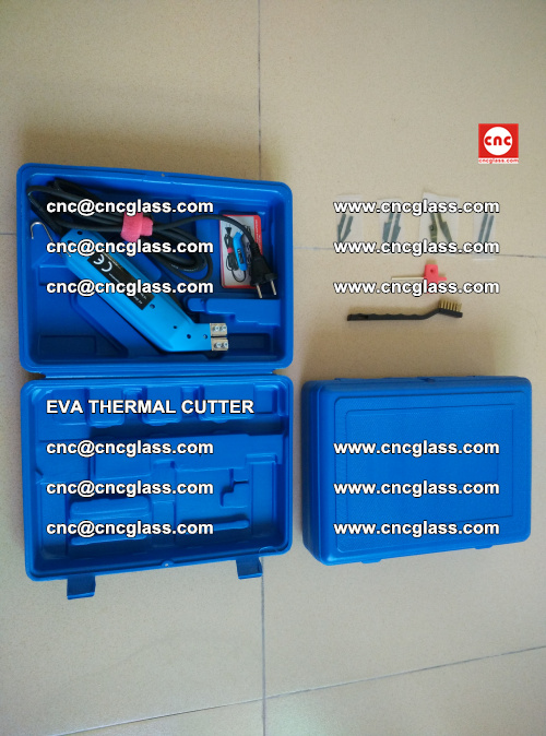 EVA THERMAL CUTTER, Cleaning EVA laminated glass edges (12)