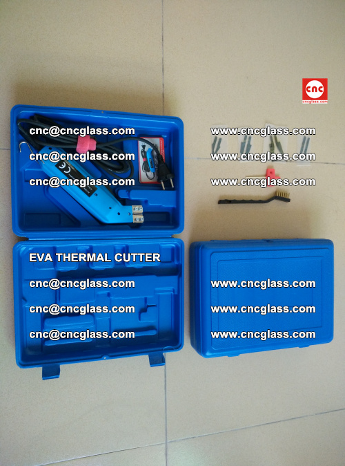 EVA THERMAL CUTTER, Cleaning EVA laminated glass edges (14)