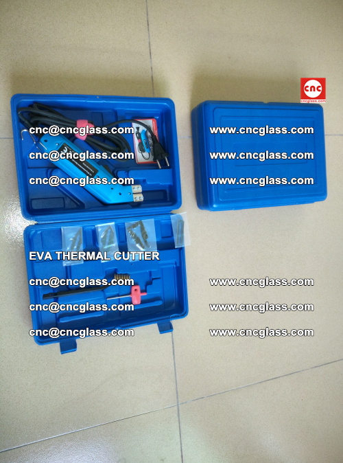 EVA THERMAL CUTTER, Cleaning EVA laminated glass edges (3)