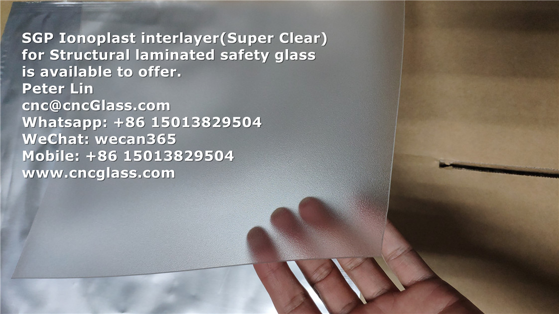 SGP Ionoplast interlayer(Super Clear) for Structural laminated safety ...